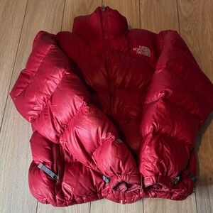 The North Face 700 Red Puffer Jacket